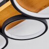 Rodekro Ceiling Light LED Light wood, black, 1-light source