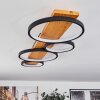 Rodekro Ceiling Light LED Light wood, black, 1-light source
