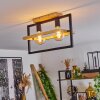 Espenel Ceiling Light Light wood, black, 2-light sources