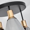 Lincura Ceiling Light brass, black, 3-light sources