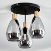 Lincura Ceiling Light brass, black, 3-light sources