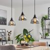 Morzine Pendant Light black, 3-light sources