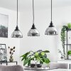 Morzine Pendant Light black, 3-light sources