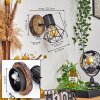 Bardhaman Wall Light Light wood, Wood like finish, black, 1-light source