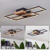 Avelal Ceiling Light LED Light wood, Wood like finish, black, 1-light source