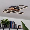 Avelal Ceiling Light LED Light wood, Wood like finish, black, 1-light source