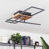 Avelal Ceiling Light LED Light wood, Wood like finish, black, 1-light source