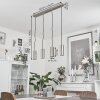 Javel Pendant Light chrome, matt nickel, 4-light sources