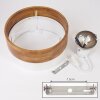 Vrolle Ceiling Light Light wood, matt nickel, 2-light sources