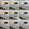 Ipinco Ceiling Light LED gold, black, transparent, clear, 1-light source, Remote control