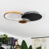 Ipinco Ceiling Light LED gold, black, transparent, clear, 1-light source, Remote control