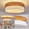 Vrolle Ceiling Light Light wood, matt nickel, 3-light sources