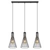 Globo MILLI Pendant Light black, 3-light sources