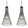 Globo MILLI Pendant Light black, 3-light sources