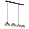 Globo SHAUN Pendant Light black, 4-light sources