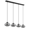 Globo SHAUN Pendant Light black, 4-light sources