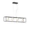 Fischer & Honsel Gisi Pendant Light LED black, 4-light sources, Remote control