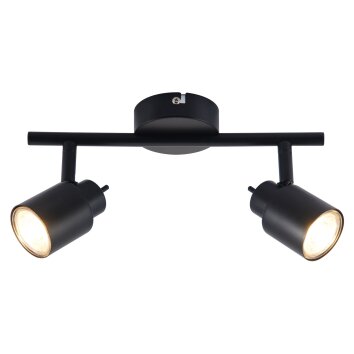 Brilliant Andres Ceiling Light LED black, 2-light sources