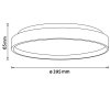 Brilliant Alson Ceiling Light LED white, 1-light source