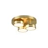 Trio Franklin Ceiling Light LED brass, 3-light sources