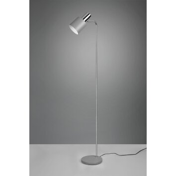 Reality Adam Floor Lamp chrome, grey, 1-light source