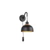 Reality Punch Wall Light black, 1-light source