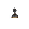 Reality Punch Wall Light black, 1-light source