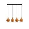 Reality Sprout Pendant Light black, 4-light sources