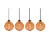Reality Sprout Pendant Light black, 4-light sources