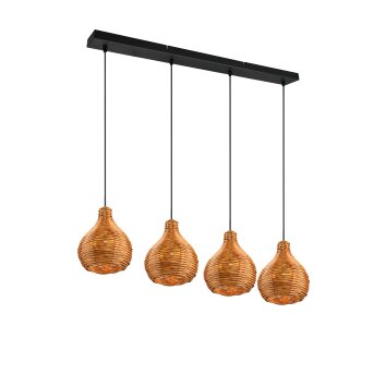 Reality Sprout Pendant Light black, 4-light sources