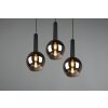 Trio Clayton Pendant Light black, 3-light sources