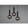 Trio Clayton Pendant Light black, 3-light sources