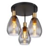Globo FANNI Ceiling Light brass, black, 3-light sources