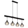 Globo MOITAS Pendant Light black, 4-light sources