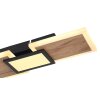 Globo CAROLINE Ceiling Light LED Wood like finish, black, 1-light source