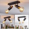 Brenier Ceiling Light Dark wood, black, 2-light sources