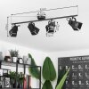 Isanay Ceiling Light black, 4-light sources
