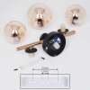 Chehalis Ceiling Light LED brass, black, 3-light sources
