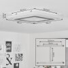 Wawo Ceiling Light LED white, 1-light source, Remote control