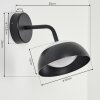 Ancemont Outdoor Wall Light LED black, 1-light source