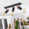 Brenier Ceiling Light Dark wood, black, 3-light sources