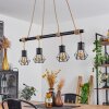 Bardhaman Pendant Light Ecru, black, 4-light sources