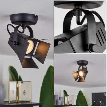 Isanay Ceiling Light black, 1-light source