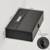 Seilhac solar wall lamp LED black, 1-light source, Motion sensor