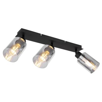 Globo HADERA Ceiling Light black, 3-light sources