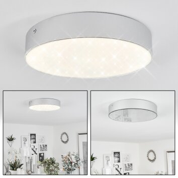 Mentque Ceiling Light LED silver, 1-light source