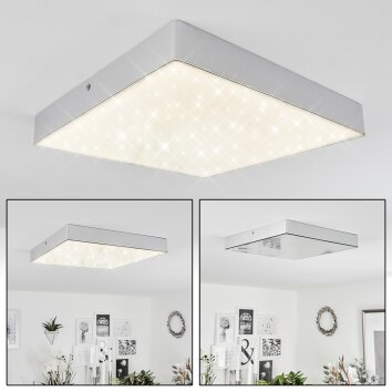 Mentque Ceiling Light LED silver, 1-light source