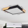 Pontchardon Ceiling Light LED Ecru, black, 1-light source