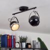 Foverup Ceiling Light chrome, matt nickel, black, 2-light sources