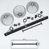 Mossay Pendant Light black, 3-light sources